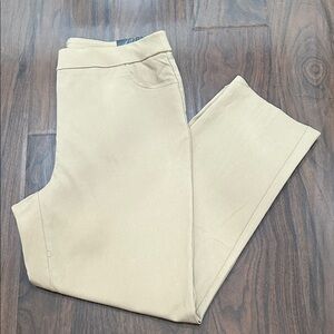 Alfred Dunner Allure Pant Women's Khaki Trousers